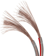 Goobay Speaker Cable transparent CU 25 m roll, cable diameter 2 x 0.5 mm²