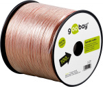 Goobay Speaker Cable transparent CU 100 m spool, cable diameter 2 x 1.5 mm²