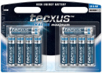 tecxus LR6/AA (Mignon) Battery, 10 pcs. blister alkaline manganese battery, 1.5 V