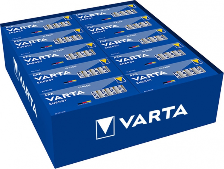 Varta LR03/AAA (Micro) (4103) Battery, 10 pcs. box alkaline manganese battery, 1.5 V