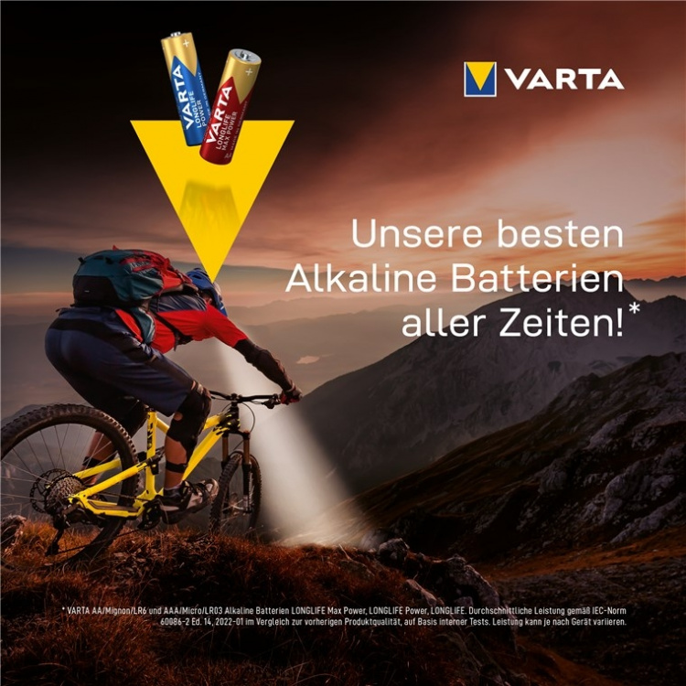 Varta LR6/AA (Mignon) (4906) Battery, 12 pcs. box alkaline manganese battery, 1.5 V Varta LR6/AA (Mignon) (4906) Battery, 12 pcs. box alkaline manganese battery, 1.5 V