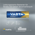 Varta LR6/AA (Mignon) (4906) Battery, 12 pcs. box alkaline manganese battery, 1.5 V Varta LR6/AA (Mignon) (4906) Battery, 12 pcs. box alkaline manganese battery, 1.5 V