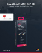 ClickTronic DisplayPort™ Cable Premium cable | 1x DisplayPort™ plug 1x DisplayPort™ plug | 2.0 m | UHD 8K @ 60 Hz