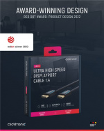 ClickTronic DisplayPort™ Cable Premium cable | 1x DisplayPort™ plug 1x DisplayPort™ plug | 3.0 m | UHD 8K @ 60 Hz