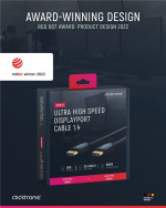 ClickTronic DisplayPort™ Cable Premium cable | 1x DisplayPort™ plug 1x DisplayPort™ plug | 5.0 m | UHD 8K @ 60 Hz ClickTronic DisplayPort™ Cable Premium cable | 1x DisplayPort™ plug 1x DisplayPort™ plug | 5.0 m | UHD 8K @ 60 Hz