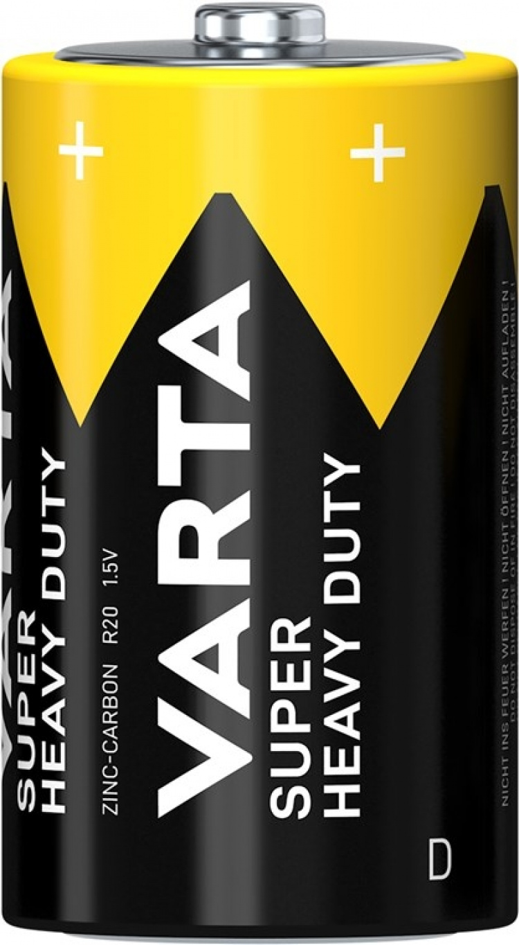 Varta R20/D (Mono) (2020) Battery, 2 pc. blister zinc-Carbon Battery, 1.5 V