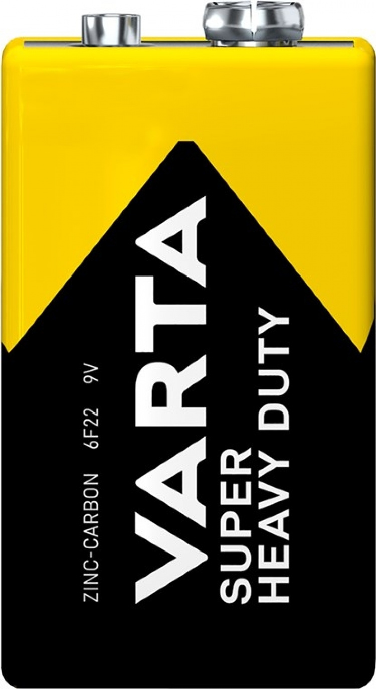 Varta 6F22/9 V Block (2022) Battery, 1 pc. blister zinc-Carbon Battery, 9 V