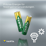 Varta AAA (Micro)/HR03 (56733) Rechargeable - 550 mAh, 2 pc. blister Nickel-metal hydride battery (NiMH), 1.2 V