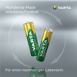 Varta AAA (Micro)/HR03 (56733) Rechargeable - 550 mAh, 2 pc. blister Nickel-metal hydride battery (NiMH), 1.2 V