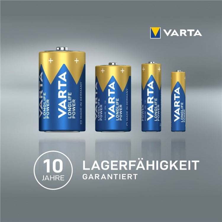 Varta 6LR61/6LP3146/9 V Block (4922) Battery, 1 pc. bulk alkaline manganese battery, 9 V