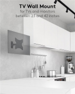 Goobay TV wall mount Basic FULLMOTION (S) for TVs from 23 to 42 inch (58-107cm), fully mobile (swivel and tilt) up to 20 kg