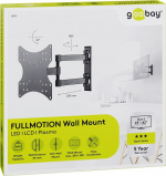 Goobay TV wall mount Basic FULLMOTION (S) for TVs from 23 to 42 inch (58-107cm), fully movable double arm joint (swivel and tilt) up to 20 kg Goobay TV wall mount Basic FULLMOTION (S) for TVs from 23 to 42 inch (58-107cm), fully movable double arm joint (swivel and tilt) up to 20 kg
