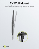 Goobay TV wall mount Basic TILT (M) for TVs from 32 to 55 inch (81-140 cm), tiltable up to 35 kg