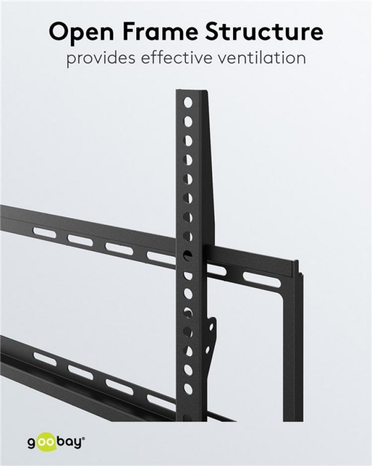 Goobay TV wall mount Basic FIXED (L) for TVs from 37 to 70 inch (94-178 cm) to 35 kg