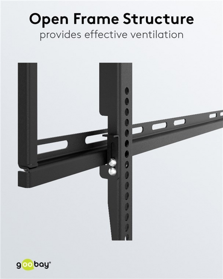 Goobay TV wall mount Basic FIXED (XL) for TVs from 43 to 100 inch (109-254 cm) to 75 kg