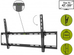 Goobay TV wall mount Basic TILT (XL) for TVs from 43 to 100 inch (109-254 cm), tiltable up to 75 kg