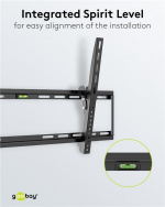 Goobay TV wall mount Basic TILT (XL) for TVs from 43 to 100 inch (109-254 cm), tiltable up to 75 kg