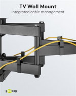 Goobay TV wall mount Pro FULLMOTION (XL) for TVs from 43 to 100 inch (109-254 cm), fully mobile (swivel and tilt) up to 60 kg