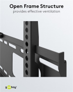 Goobay TV wall mount Pro FIXED (M) for TVs from 32 to 55 inch (81-140 cm) up to 50 kg