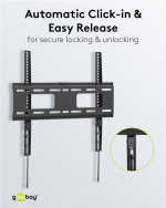 Goobay TV wall mount Pro FIXED (M) for TVs from 32 to 55 inch (81-140 cm) up to 50 kg