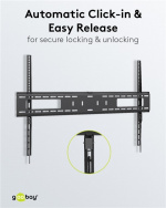 Goobay TV wall mount Pro FIXED (XL) for TVs from 43 to 100 inch (109-254 cm) to 75 kg Goobay TV wall mount Pro FIXED (XL) for TVs from 43 to 100 inch (109-254 cm) to 75 kg