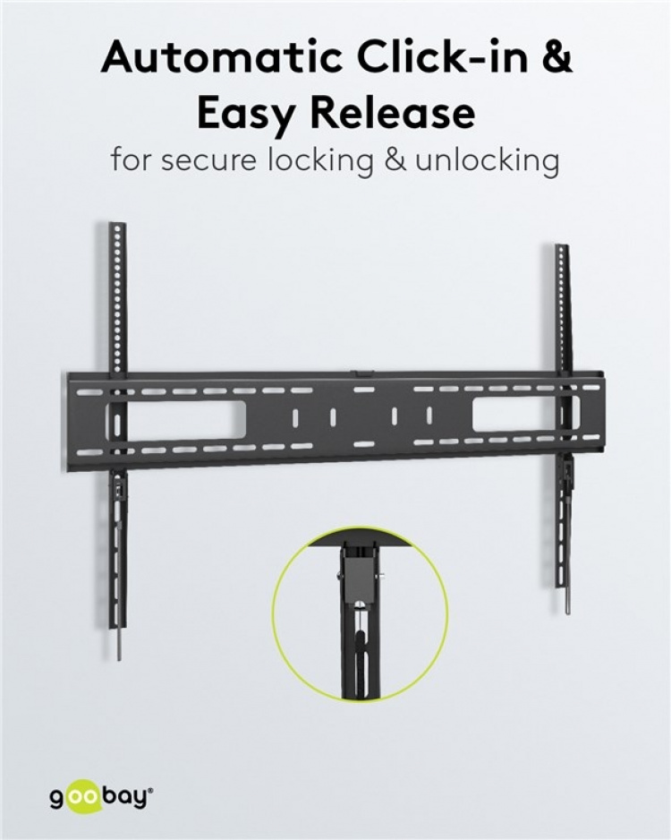 Goobay TV wall mount Pro FIXED (XL) for TVs from 43 to 100 inch (109-254 cm) to 75 kg Goobay TV wall mount Pro FIXED (XL) for TVs from 43 to 100 inch (109-254 cm) to 75 kg