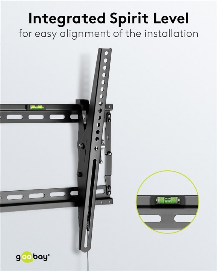 Goobay TV wall mount Pro TILT (M) for TVs from 32 to 55 inch (81-140 cm) to 70 kg