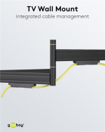 Goobay TV wall mount Pro FULLMOTION (L) wide Range for TVs from 37 to 70 inch (94-178 cm), fully mobile (swivel and tilt) up to 70 kg