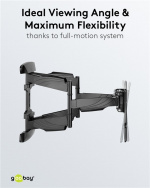 Goobay TV wall mount OLED FULLMOTION (L) especially for OLED TVs from 37 to 70 inch (94-178 cm), fully movable (swivel and tilt) up to 30 kg Goobay TV wall mount OLED FULLMOTION (L) especially for OLED TVs from 37 to 70 inch (94-178 cm), fully movable (swivel and tilt) up to 30 kg
