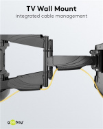 Goobay TV wall mount OLED FULLMOTION (L) especially for OLED TVs from 37 to 70 inch (94-178 cm), fully movable (swivel and tilt) up to 30 kg Goobay TV wall mount OLED FULLMOTION (L) especially for OLED TVs from 37 to 70 inch (94-178 cm), fully movable (swivel and tilt) up to 30 kg