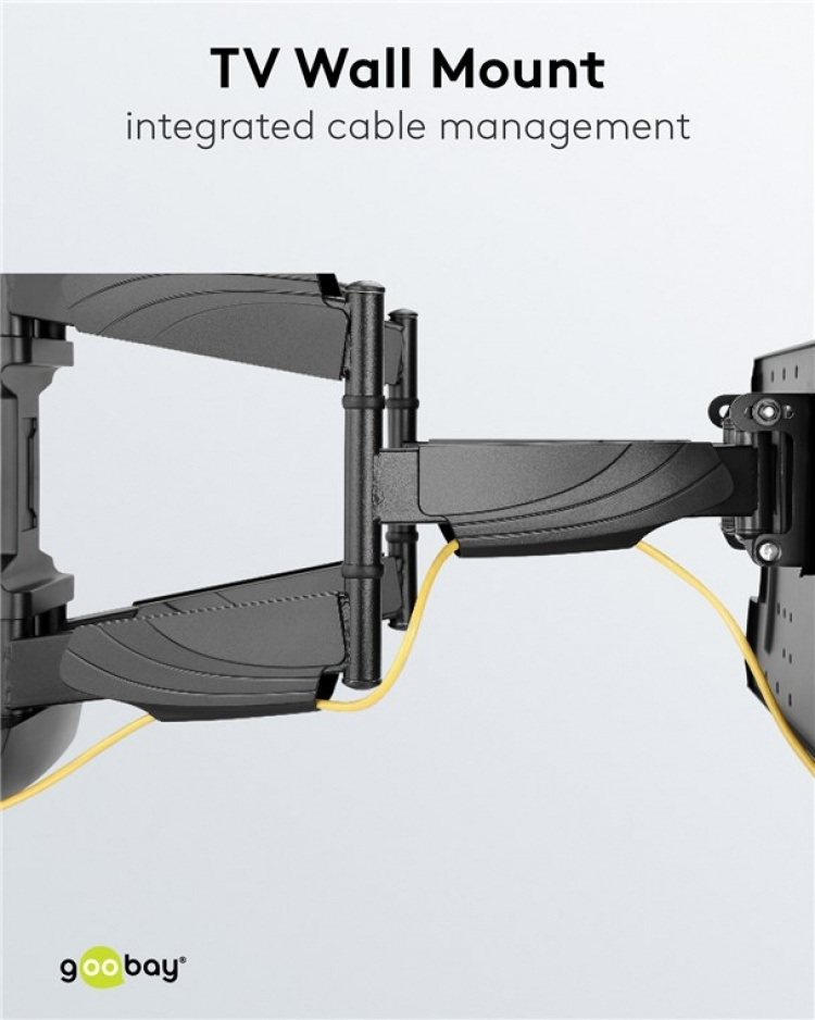 Goobay TV wall mount OLED FULLMOTION (L) especially for OLED TVs from 37 to 70 inch (94-178 cm), fully movable (swivel and tilt) up to 30 kg Goobay TV wall mount OLED FULLMOTION (L) especially for OLED TVs from 37 to 70 inch (94-178 cm), fully movable (swivel and tilt) up to 30 kg