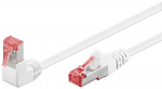 Goobay CAT 6 Patch Cable 1x 90° Angled, S/FTP (PiMF), white copper conductor (CU), halogen-free cable sheath (LSZH), latch on top Goobay CAT 6 Patch Cable 1x 90° Angled, S/FTP (PiMF), white copper conductor (CU), halogen-free cable sheath (LSZH), latch on top