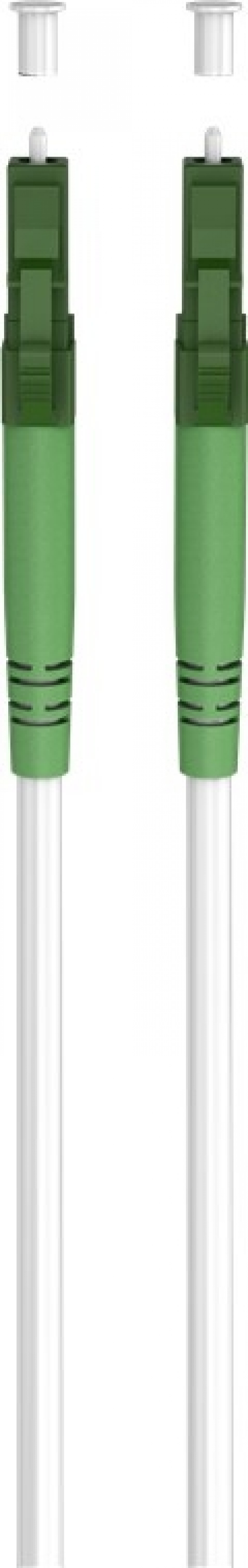 Goobay Fibre-optic Cable (FTTH), Singlemode (OS2) White,(Simplex) optical fibre (FOC), LC-APC (8°) male > LC-APC (8°) male, halogen-free cable sheath (LSZH)