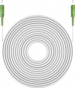 Goobay Fibre-optic Cable (FTTH), Singlemode (OS2) White,(Simplex) optical fibre (FOC), SC-APC (8°) male > SC-APC (8°) male, halogen-free cable sheath (LSZH)