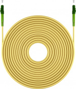 Goobay Fibre-optic Cable (FTTH), Singlemode (OS2) Yellow,(Simplex) optical fibre (FOC), LC-APC (8°) male > LC-APC (8°) male, halogen-free cable sheath (LSZH)