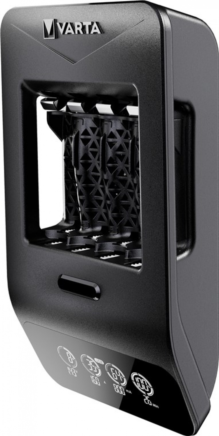 Varta LCD Smart Charger+ (Type 57684) incl. 4x AA 2100 mAh Charges up to 4x AA batteries or AAA batteries (NiMH) simultaneously