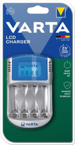 Varta LCD Charger (Type 57070) charges 2x or 4x AA batteries or AAA batteries (NiMH) simultaneously