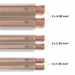 Goobay Speaker Cable transparent CCA 25 m roll, cable diameter 2 x 0.75 mm²