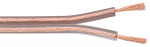 Goobay Speaker Cable transparent CCA 10 m roll, cable diameter 2 x 2.5 mm²