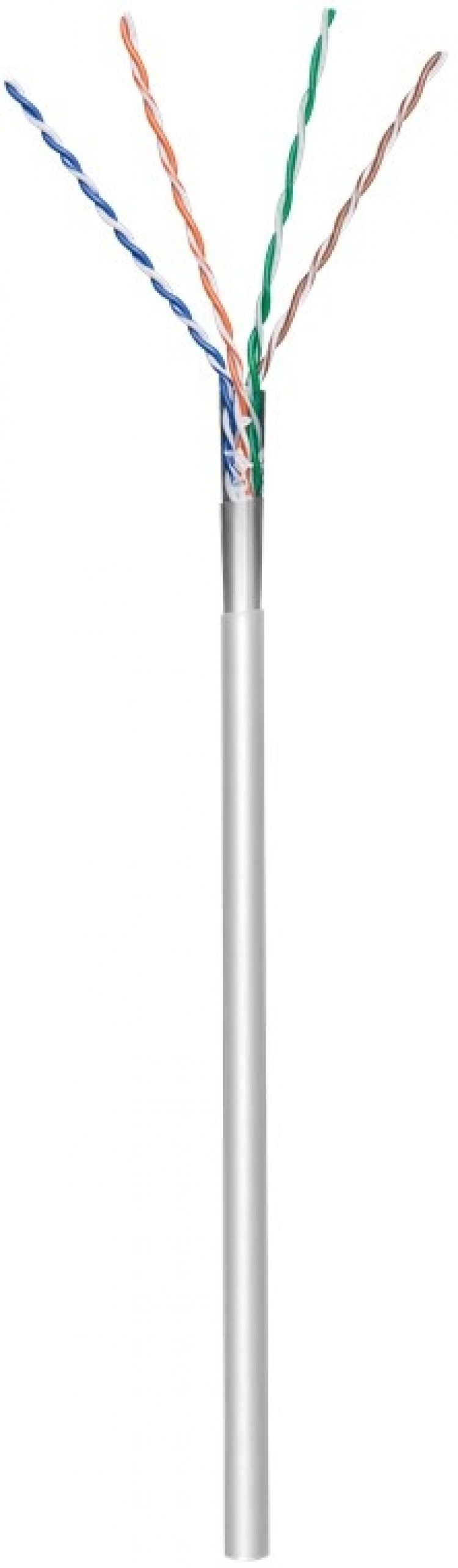 Goobay CAT 5e Network Cable, F/UTP, 100 m, grey Copper-clad aluminium wire (CCA), AWG 26/7 (stranded), PVC cable sheath Goobay CAT 5e Network Cable, F/UTP, 100 m, grey Copper-clad aluminium wire (CCA), AWG 26/7 (stranded), PVC cable sheath