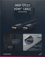ClickTronic High Speed HDMI™ Cable Premium cable | 1x HDMI™ plug 1x HDMI™ plug | 15.0 m | UHD 4K @ 30 Hz ClickTronic High Speed HDMI™ Cable Premium cable | 1x HDMI™ plug 1x HDMI™ plug | 15.0 m | UHD 4K @ 30 Hz