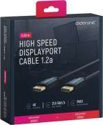 ClickTronic DisplayPort™ Cable Premium cable | 1x DisplayPort™ plug 1x DisplayPort™ plug | 5.0 m | UHD 4K @ 60 Hz