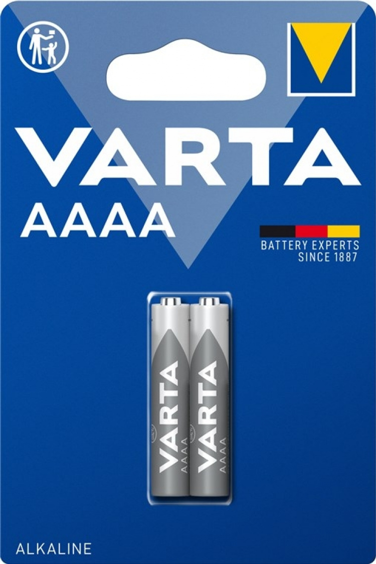 Varta LR61/AAAA (Mini) (4061) Battery, 2 pc. blister alkaline manganese battery, 1.5 V Varta LR61/AAAA (Mini) (4061) Battery, 2 pc. blister alkaline manganese battery, 1.5 V