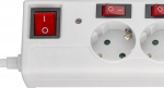 Goobay 6-Way Surge-Protected Power Strip with Switch, 1.5 m 6x safety sockets with individual switches