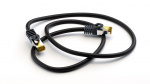 Goobay RJ45 Patch Cord CAT 6A S/FTP (PiMF), 500 MHz, with CAT 7 Raw Cable, black LSZH halogen-free cable sheat, RJ45 plug (CAT6A), CU