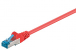 Goobay CAT 6A Patch Cable, S/FTP (PiMF), red copper conductor (CU), halogen-free cable sheath (LSZH)