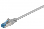 Goobay CAT 6A Patch Cable, S/FTP (PiMF), grey copper conductor (CU), halogen-free cable sheath (LSZH)