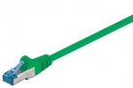 Goobay CAT 6A Patch Cable, S/FTP (PiMF), green copper conductor (CU), halogen-free cable sheath (LSZH)