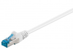 Goobay CAT 6A Patch Cable, S/FTP (PiMF), white copper conductor (CU), halogen-free cable sheath (LSZH)