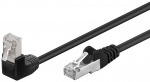Goobay CAT 5e Patch Cable 1x 90° Angled, F/UTP, black copper-clad aluminium wire (CCA), 1x RJ45 male 90° (8P8C) Goobay CAT 5e Patch Cable 1x 90° Angled, F/UTP, black copper-clad aluminium wire (CCA), 1x RJ45 male 90° (8P8C)